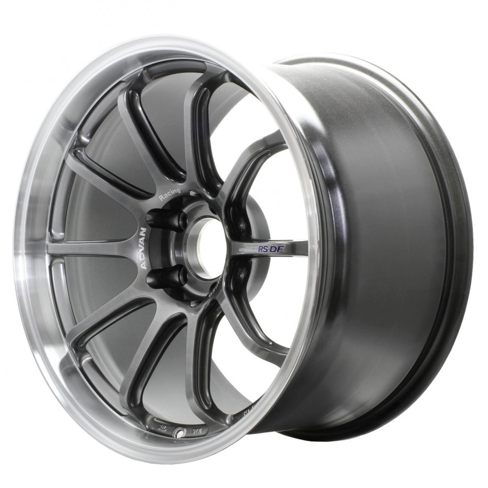 Advan Racing RS-DF Progressive Wheel - 18&quot; Machined / Racing Hyper Black Finish