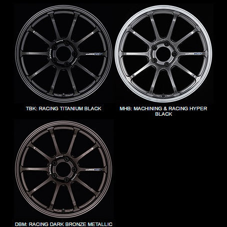 Advan Racing RS-DF Progressive Wheel - 18" Machined / Racing Hyper Black Finish