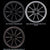 Advan Racing RS-DF Progressive Wheel - 18" Machined / Racing Hyper Black Finish