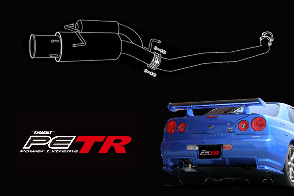 GReddy Power Extreme Catback Exhaust System - 99-02 Skyline GT-R