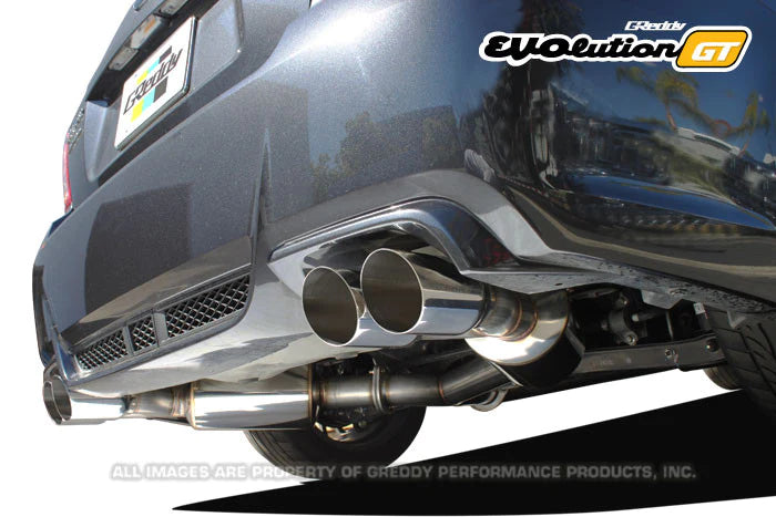 GReddy Evolution GT Catback Exhaust System - 11-14 Impreza WRX &amp; STi Sedan