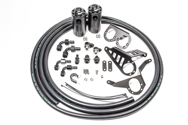 Radium Engineering Dual Catch Can Kit - 94-98 Toyota Supra (JZA80
