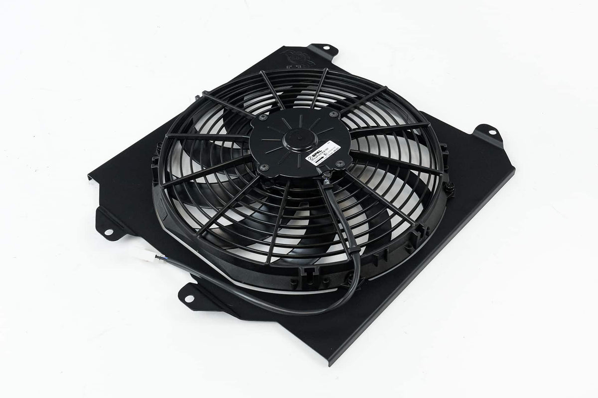 CSF Race Aluminum Fan Shroud with 12&quot; SPAL Fan - K-Swap / Half-Size