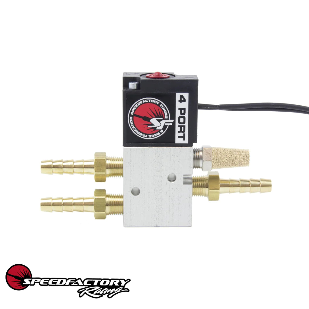 SpeedFactory Racing 4-Port Boost Control Solenoid Kit - External Wastegates Only