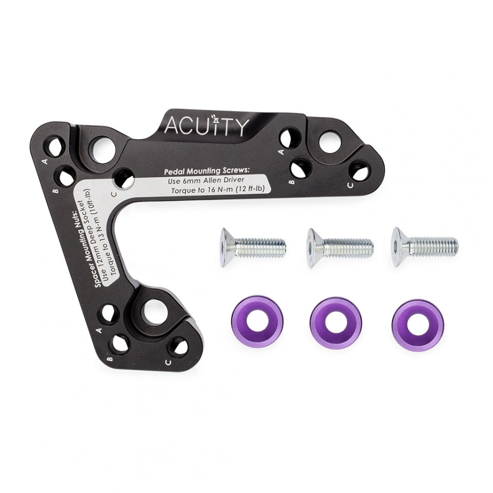 Acuity Throttle Pedal Spacer (LHD) - Honda Civic Type R FK8 17-21 / Civic (Incl Si) 12+ / Accord 12+ / Fit 14-17