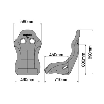 Bride Zeta IV Bucket Seat - Gradation Padding