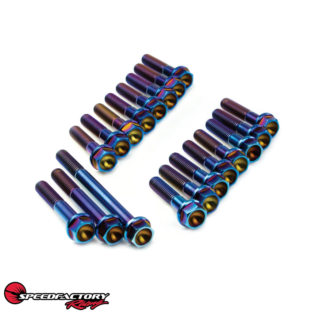 SpeedFactory Racing Titanium Transmission Case Bolt Kit - Honda/Acura Applications