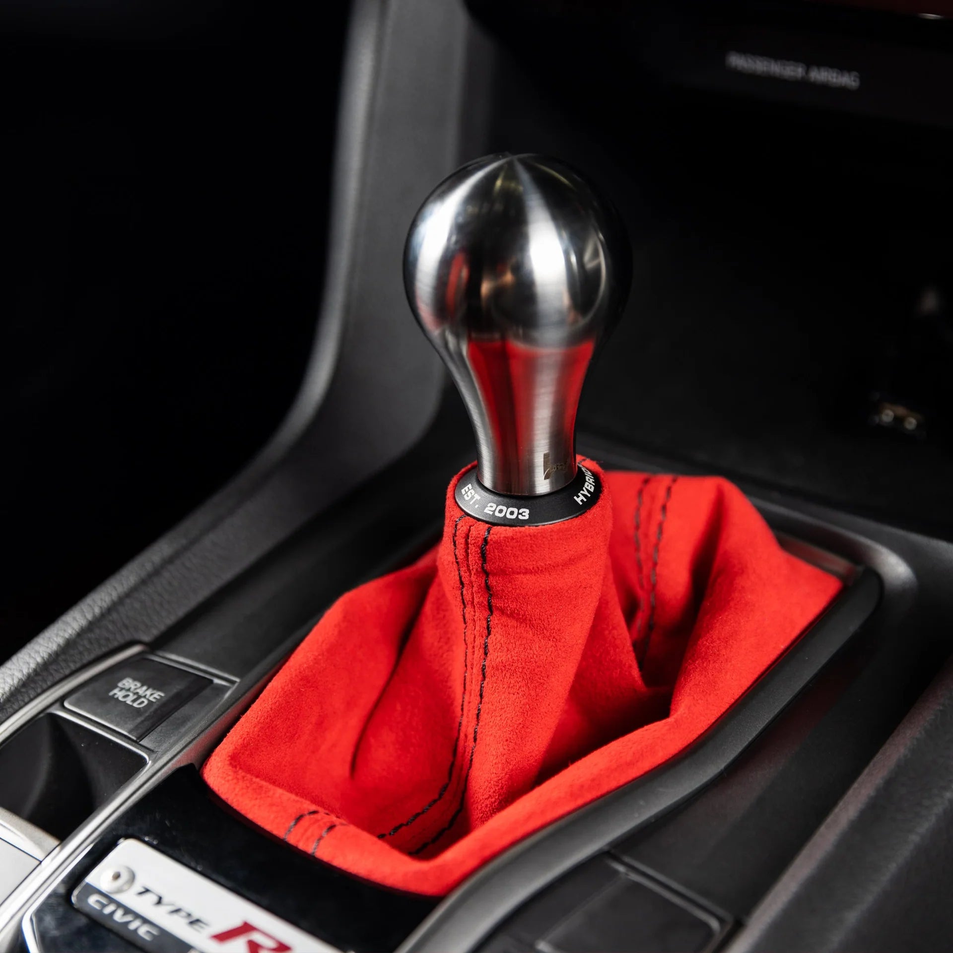 Hybrid Racing Alcantara Shift Boot - 16-21 Civic