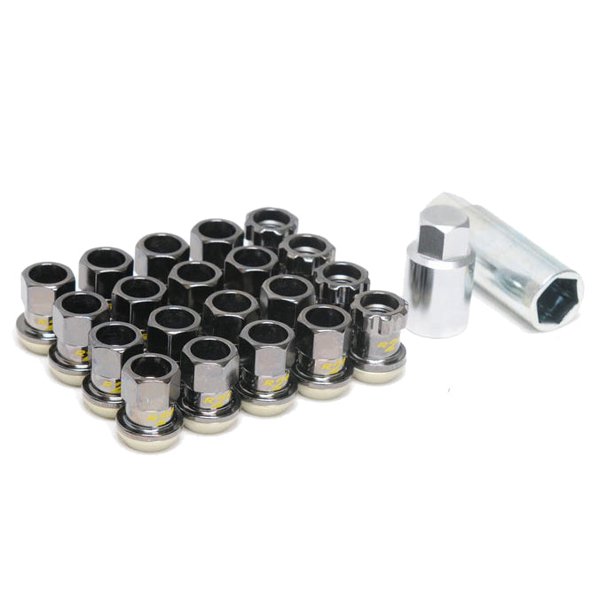 Project Kics R26 (16+4 Locks) Lug Nuts - Black Chrome