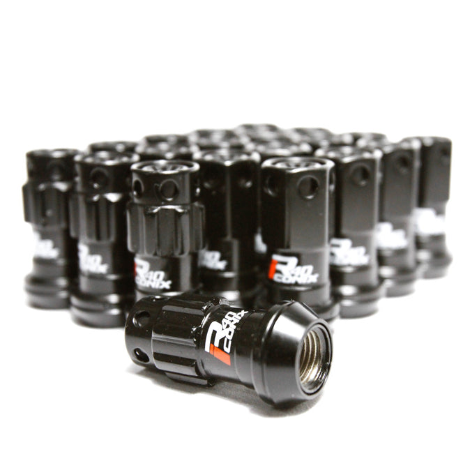 Project Kics R40 Iconix Black Lug Nuts - 12MM Applications