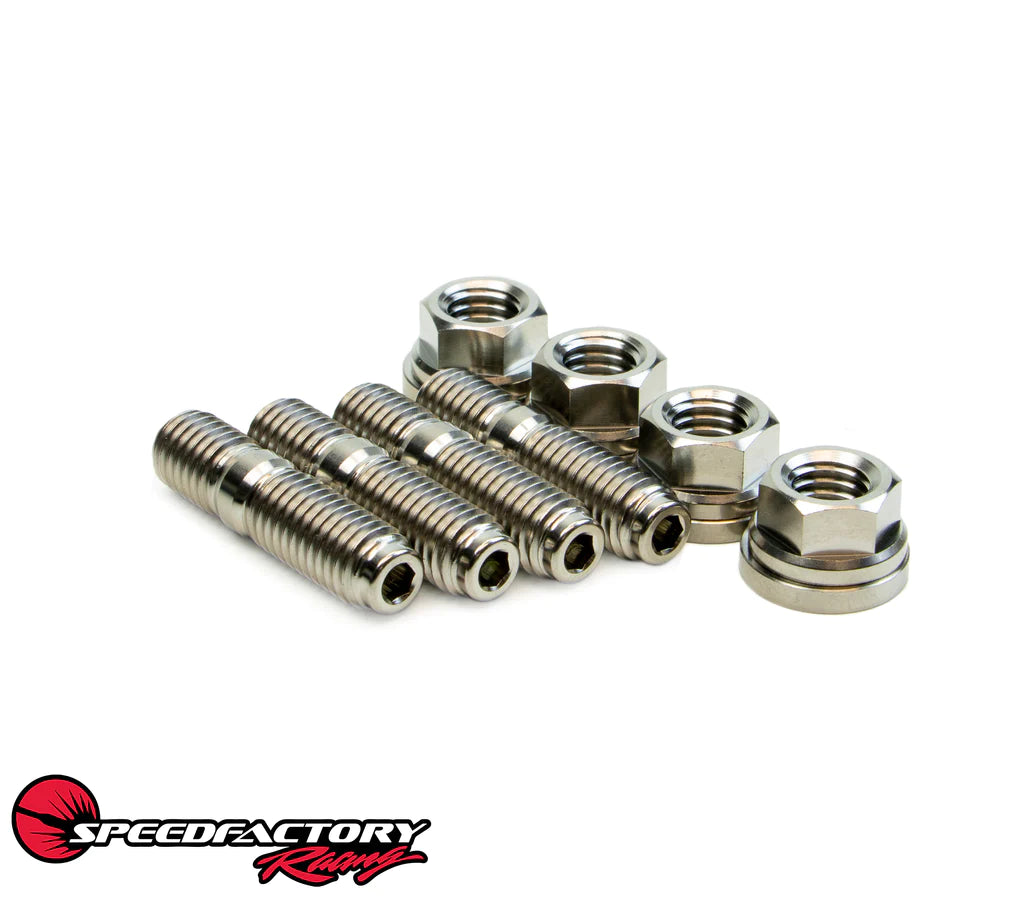 SpeedFactory Racing Titanium Turbo to Manifold Stud Kit - 4pc