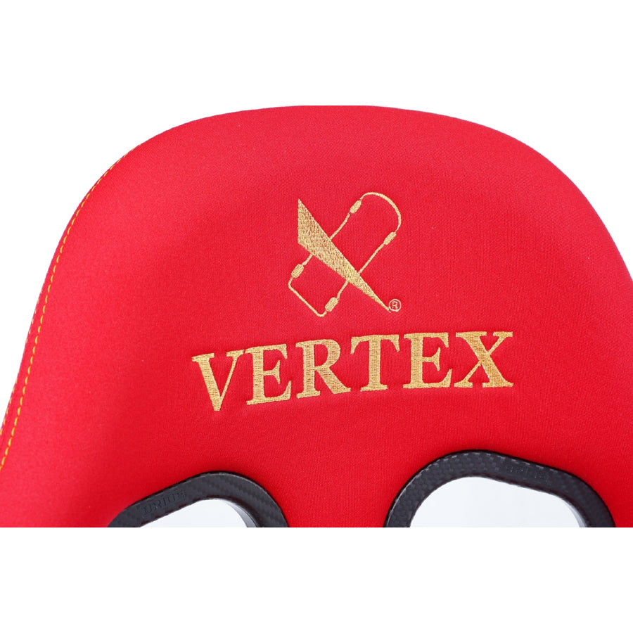 Bride x Vertex Zeta IV Bucket Seat - Red with Gold Stitching