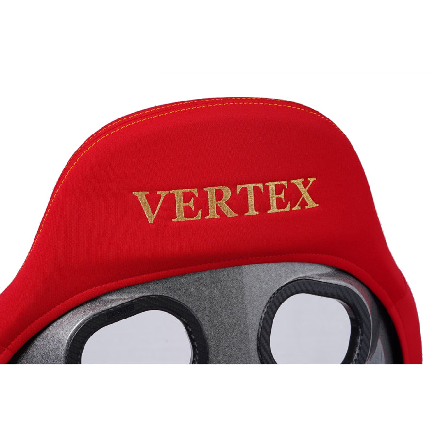 Bride x Vertex Zeta IV Bucket Seat - Red with Gold Stitching