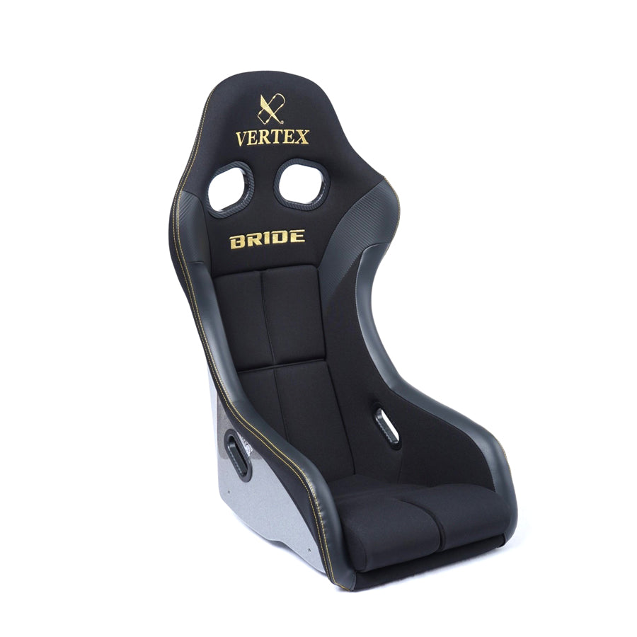 Bride x Vertex Zeta IV Bucket Seat - Black with Gold Stitching