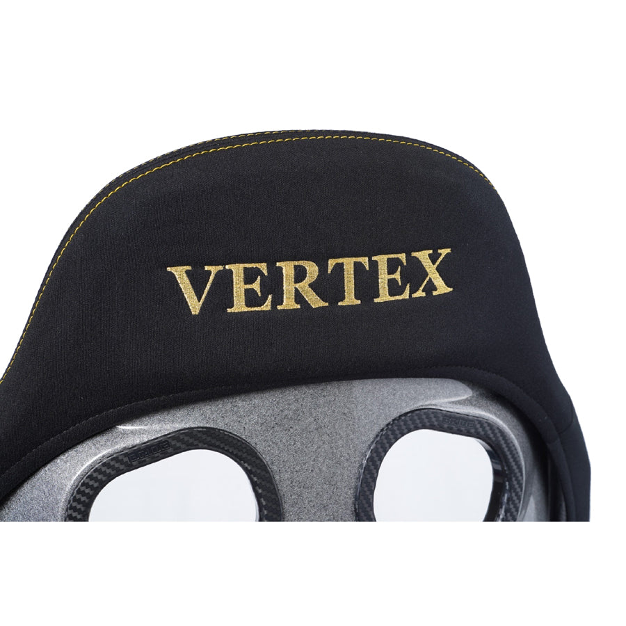 Bride x Vertex Zeta IV Bucket Seat - Black with Gold Stitching