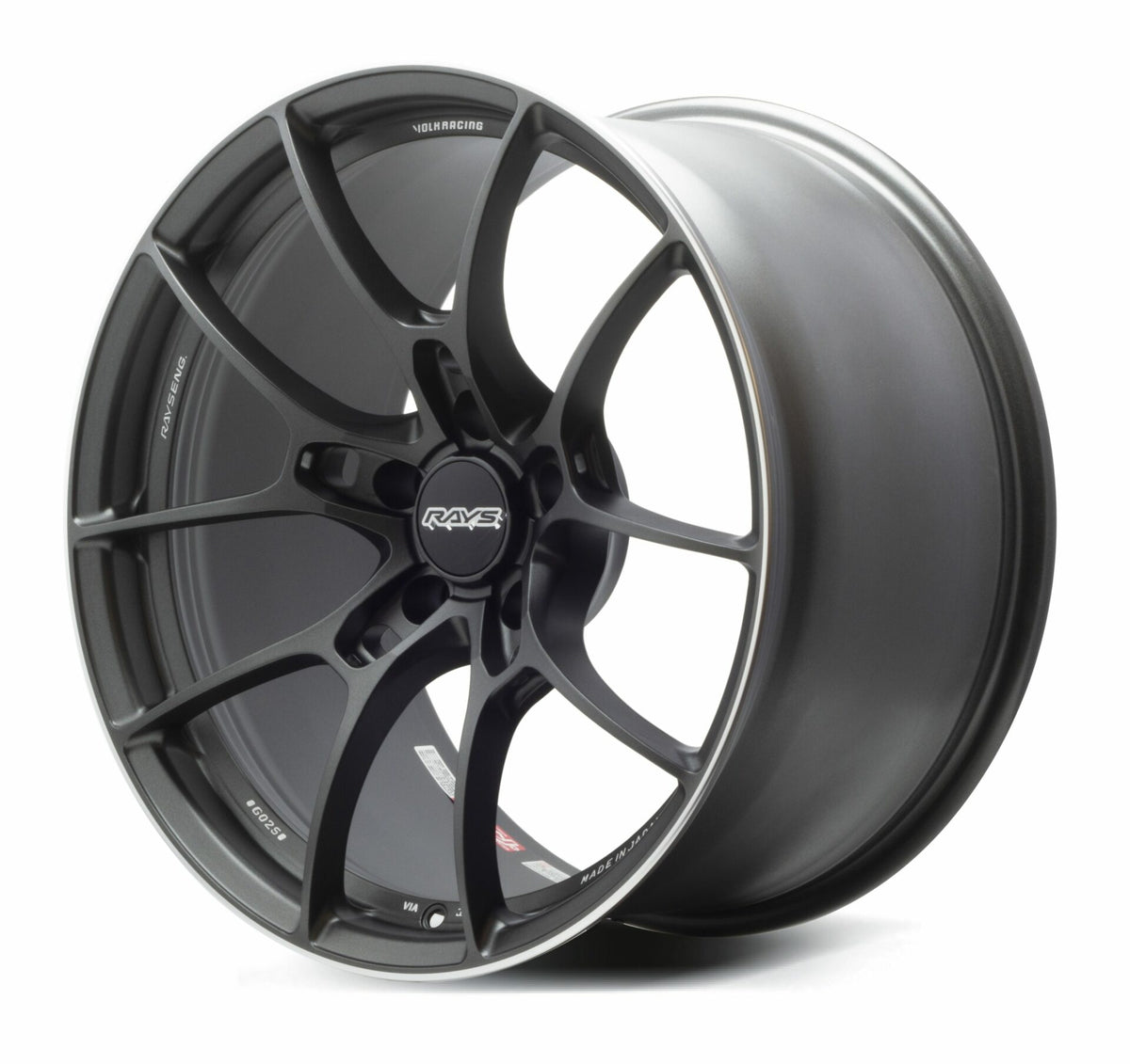 VOLK Racing G025 Wheel - Matte Gunblack with Diamond Cut edge