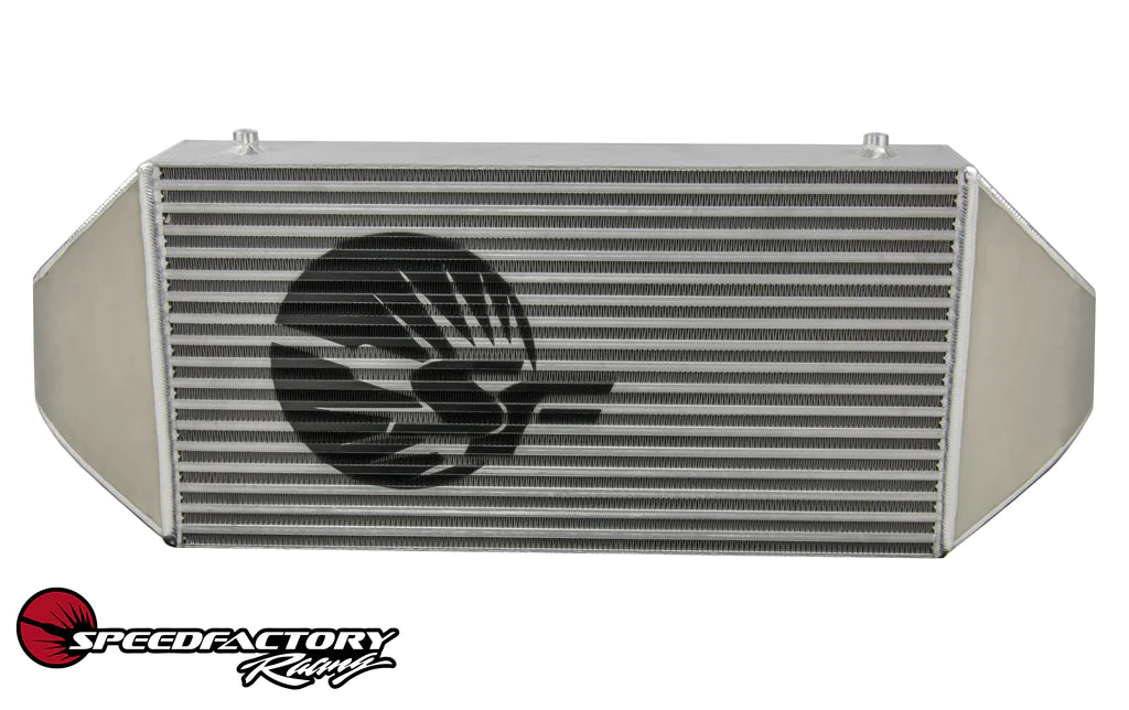 SpeedFactory Racing Standard Dual Backdoor Front Mount Intercooler - 3&quot;Inlet/Outlet (600-850HP)