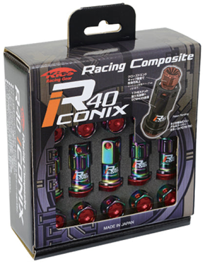 Project Kics R40 Iconix Neochrome Lug Nuts - 12MM Applications