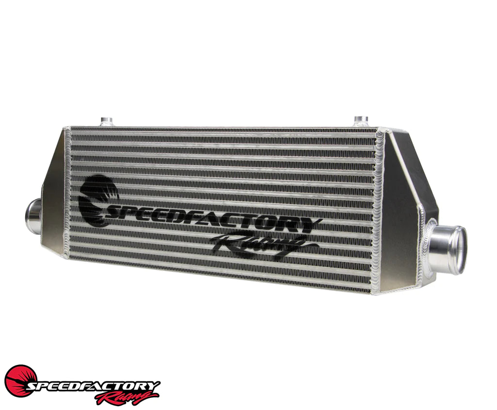 SpeedFactory Racing &quot;Street&quot; Side Inlet/Outlet Universal Front Mount Intercooler - 2.5&quot; Inlet/Outlet (300-500HP)