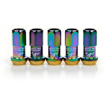 Project Kics R40 (16+4 Locks) Lug Nuts - Neochrome