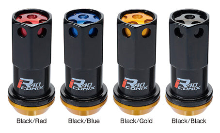Project Kics R40 Iconix Lug Nuts - 14MM Black