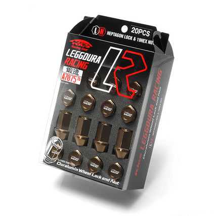 Project Kics Leggdura Racing Duralumin Lug Nuts (16+4 Locks) - Bronze