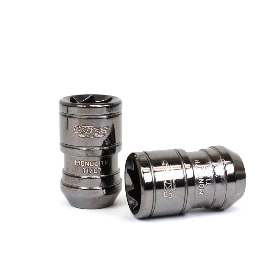 Project Kics Monolith TI/07 Lug Nuts - Black Chrome