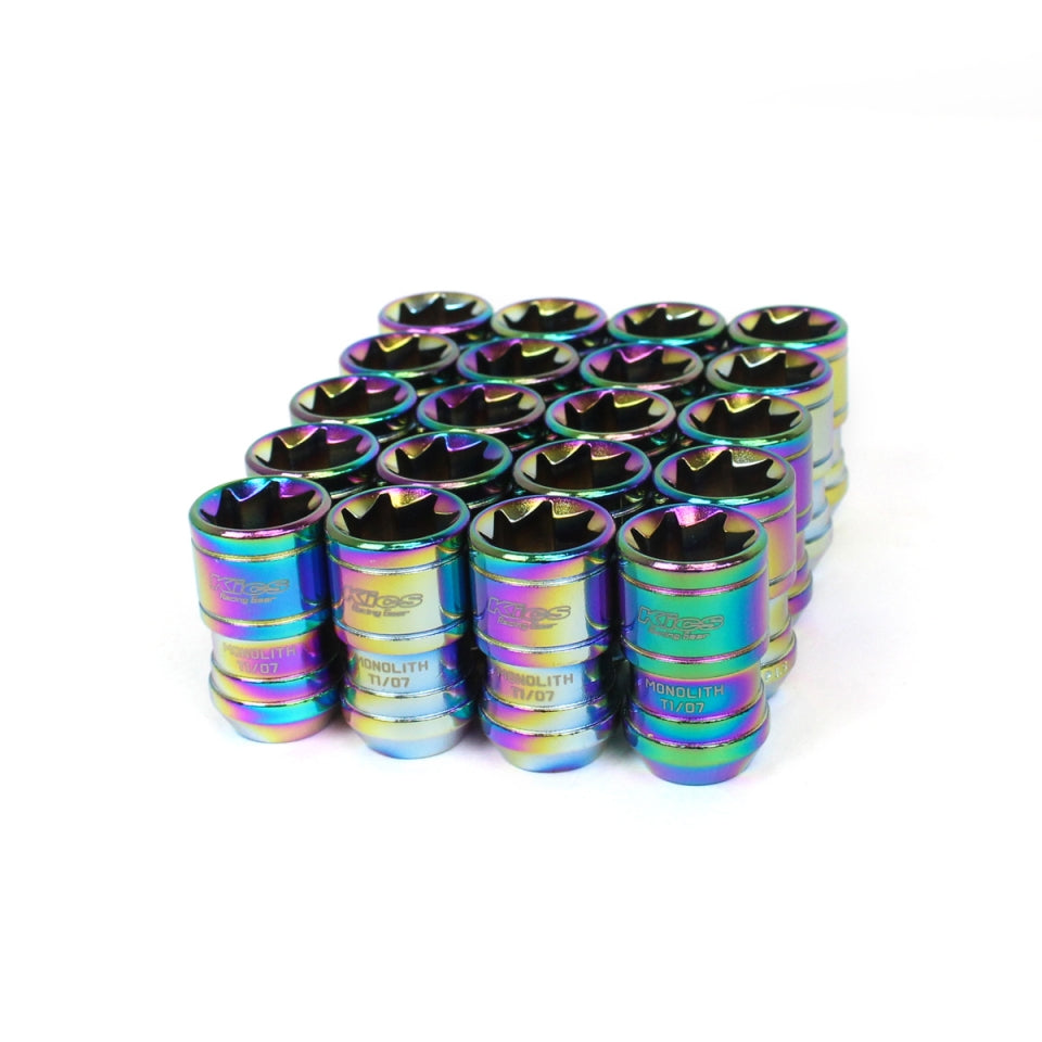 Project Kics Monolith TI/07 Lug Nuts - Neochrome