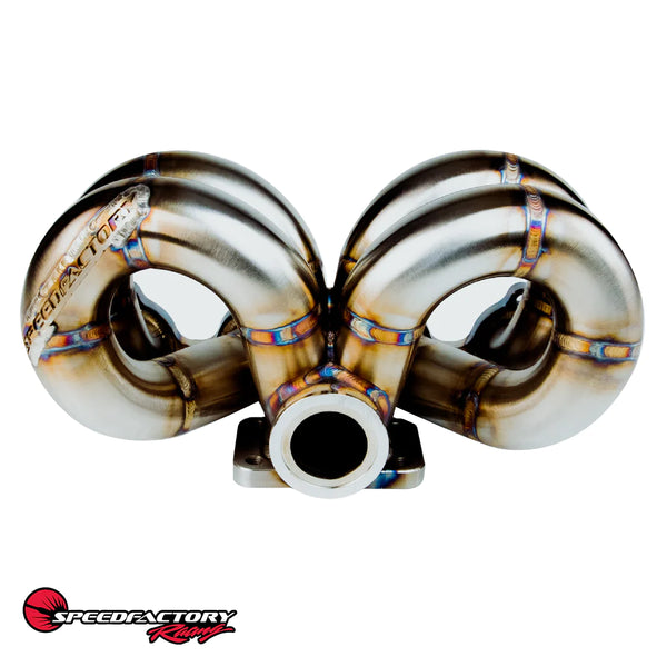 SpeedFactory Racing Stainless Steel Ramhorn Turbo Manifold - Honda