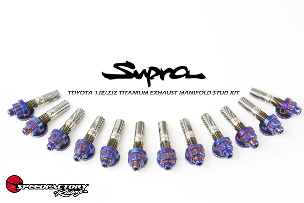 SpeedFactory Racing Titanium ExhaustManifold Stud Kit - 93-98 Supra